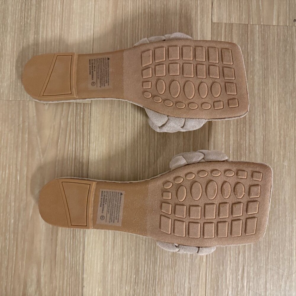 🤎 Weeboo Braided Slide Sandals – Taupe – Size 9 - Picture 5 of 5